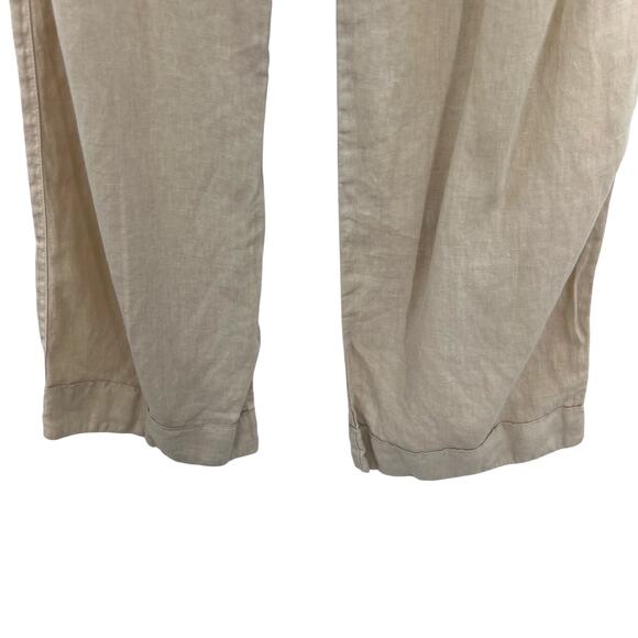 Transit Par-Such Linen Pants Trousers Beige Khaki Tan Size 1 US 6 - Picture 5 of 11